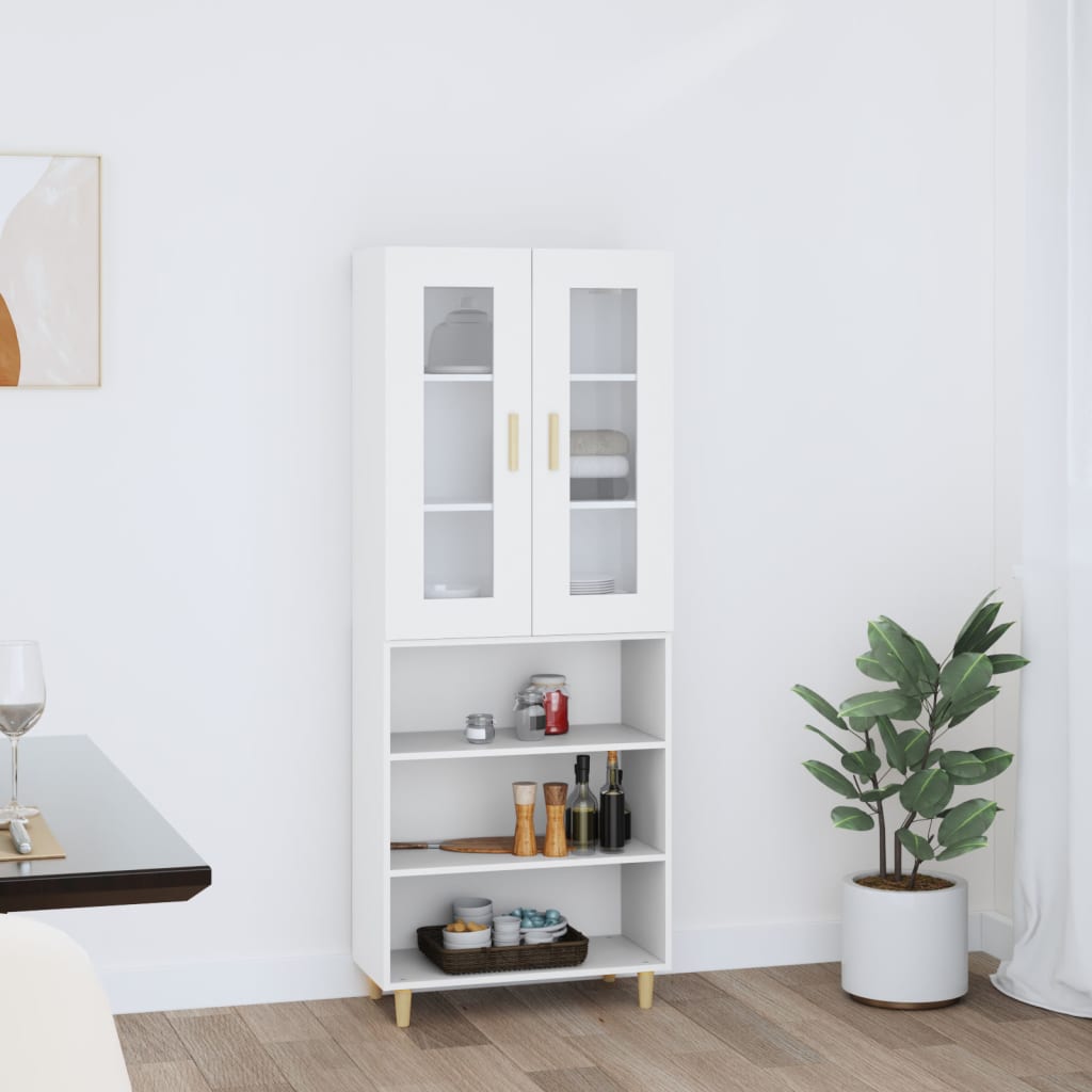 Thumbnail - vidaXL Highboard Weiß 69,5x34x180 cm Holzwerkstoff