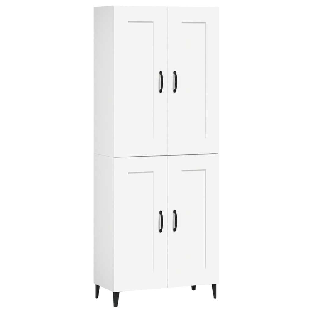 vidaXL Skříň highboard bílá 69,5 x 34 x 180 cm kompozitní dřevo