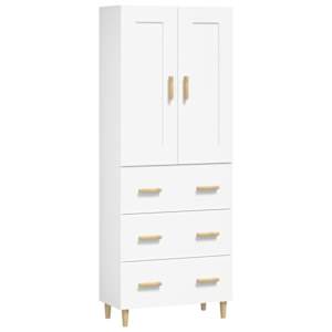 vidaXL Komoda, baltos spalvos, apdirbta mediena