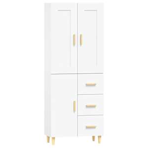 vidaXL Komoda, baltos spalvos, apdirbta mediena