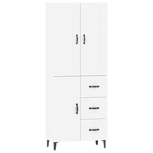 vidaXL Buffet haut Blanc brillant Bois d'ing&eacute;nierie