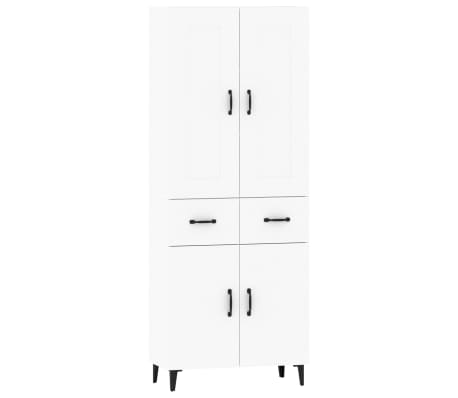 vidaXL Komoda, baltos spalvos, apdirbta mediena