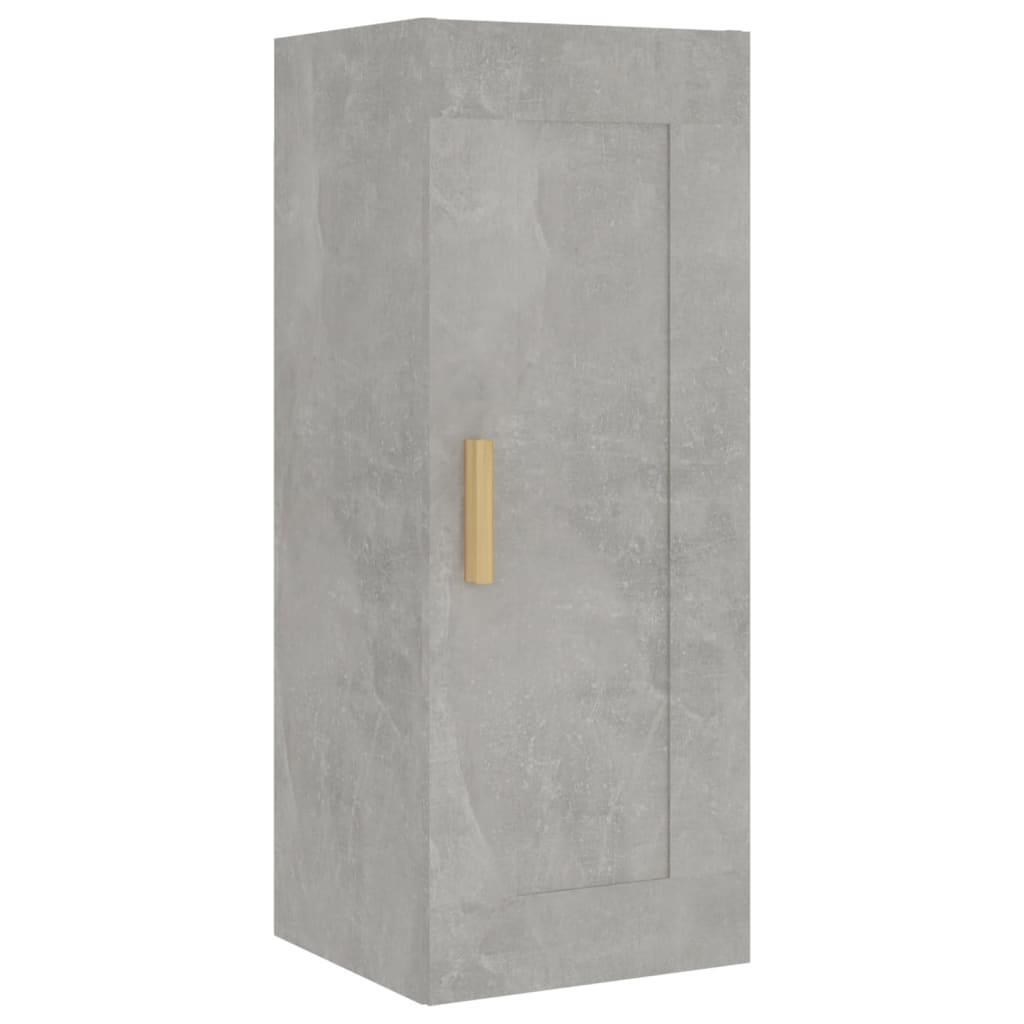 Skříň highboard betonově šedá 35x34x180 cm kompozitní dřevo