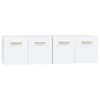 vidaXL seinakapid, 2 tk, valge, 60x36,5x35 cm, tehispuit