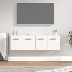 Nástěnné skříňky 2 ks bílé 60x36,5x35 cm kompozitní dřevo - obrázek 1