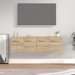 Stenska omarica 2 kosa sonoma hrast 60x36,5x35 cm inžen. les