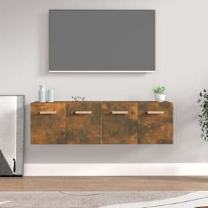 Nástěnné skříňky 2 ks kouřový dub 60 x 36,5 x 35 cm kompozit - obrázek 1