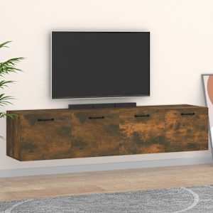 Nástěnné skříňky 2 ks kouřový dub 60 x 36,5 x 35 cm kompozit - obrázek 1