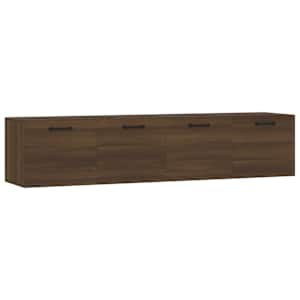 Nástěnné skříňky 2 ks hnědý dub 60 x 36,5 x 35 cm kompozit - obrázek 2