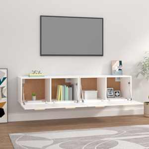 Nástěnné skříňky 2 ks bílé 80 x 35 x 36,5 cm kompozitní dřevo - obrázek 3