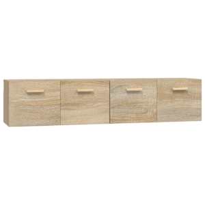 Nástěnné skříňky 2 ks dub sonoma 80x35x36,5 cm kompozitní dřevo - obrázek 2