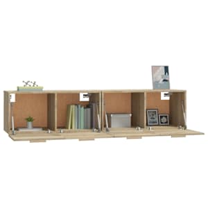 Nástěnné skříňky 2 ks dub sonoma 80x35x36,5 cm kompozitní dřevo - obrázek 5