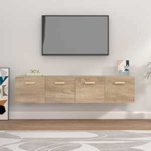 Nástěnné skříňky 2 ks dub sonoma 80x35x36,5 cm kompozitní dřevo - obrázek 1