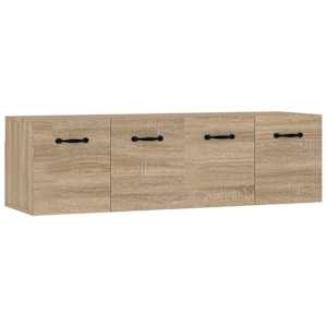 Nástěnné skříňky 2 ks dub sonoma 80x35x36,5 cm kompozitní dřevo - obrázek 2