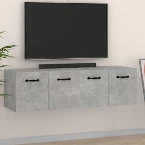 Nástěnné skříňky 2 ks betonově šedé 80 x 35 x 36,5 cm kompozit - obrázek 1