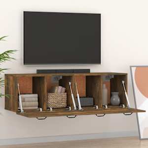 Nástěnné skříňky 2 ks kouřový dub 80 x 35 x 36,5 cm kompozit - obrázek 3