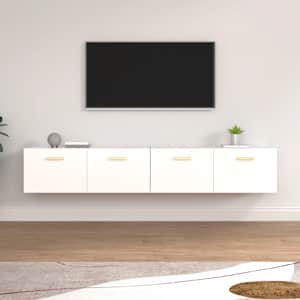 Nástěnné skříňky 2 ks bílé 100 x 36,5 x 35 cm kompozitní dřevo - obrázek 2