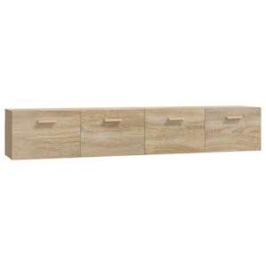 Nástěnné skříňky 2 ks dub sonoma 100x36,5x35cm kompozitní dřevo - obrázek 2