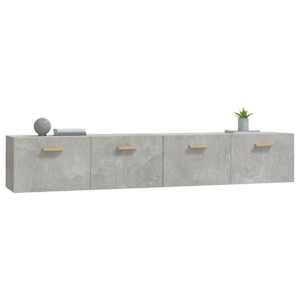 Nástěnné skříňky 2 ks betonově šedé 100x36,5x35 cm kompozit - obrázek 5