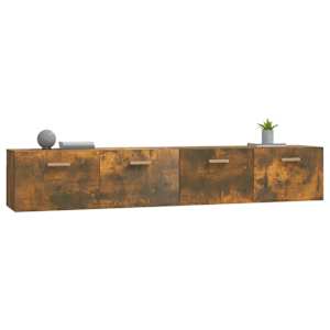 Nástěnné skříňky 2 ks kouřový dub 100 x 36,5 x 35 cm kompozit - obrázek 5
