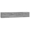 vidaXL seinakapid 2 tk, hall Sonoma tamm 100 x 36,5 x 35 cm tehispuit