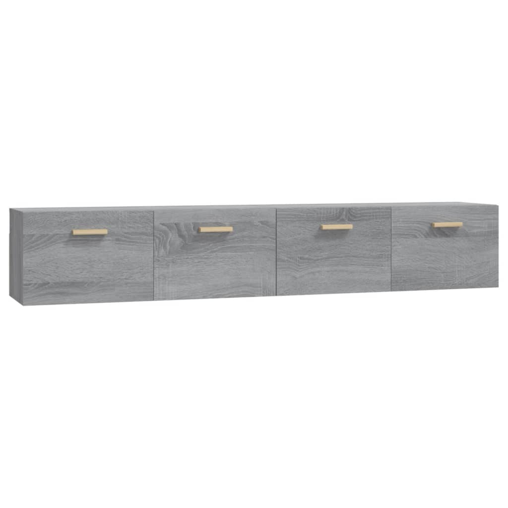 vidaXL Nástěnné skříňky 2 ks šedé sonoma 100 x 36,5 x 35 cm kompozit