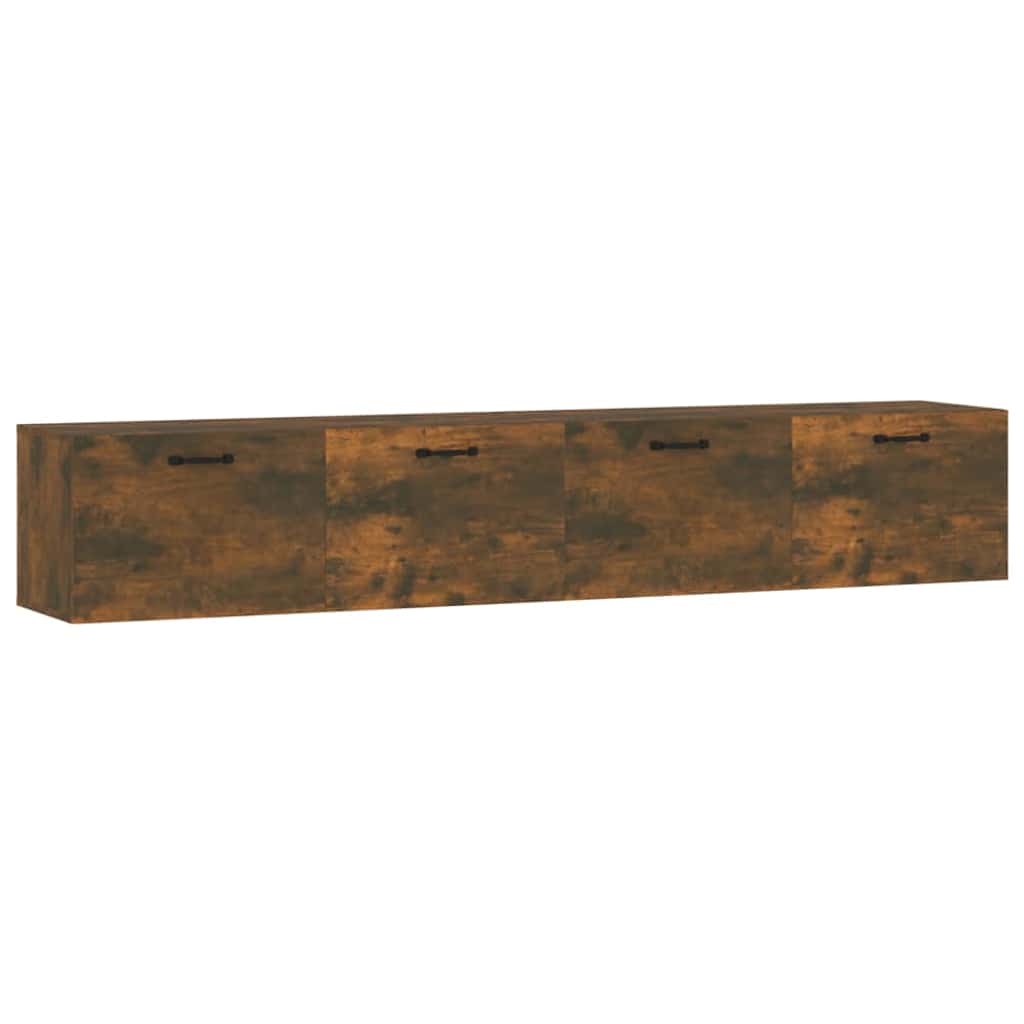 vidaXL Nástěnné skříňky 2 ks kouřový dub 100 x 36,5 x 35 cm kompozit