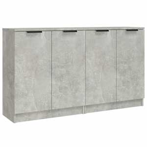 Příborníky 2 ks betonově šedé 60 x 30 x 70 cm kompozitní dřevo - obrázek 2