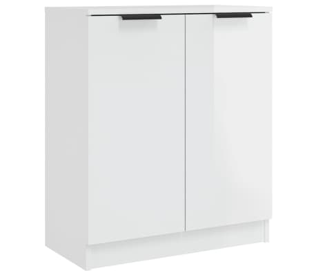 vidaXL Ντουλάπια 2 τεμ. Γυαλιστερό Λευκό 60x30x70εκ.Επεξεργασμένο Ξύλο