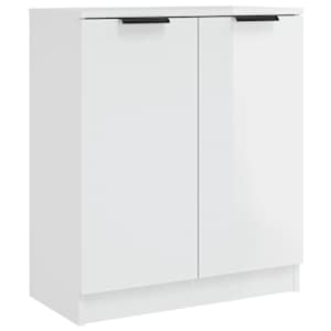 vidaXL Ντουλάπια 2 τεμ. Γυαλιστερό Λευκό 60x30x70εκ.Επεξεργασμένο Ξύλο