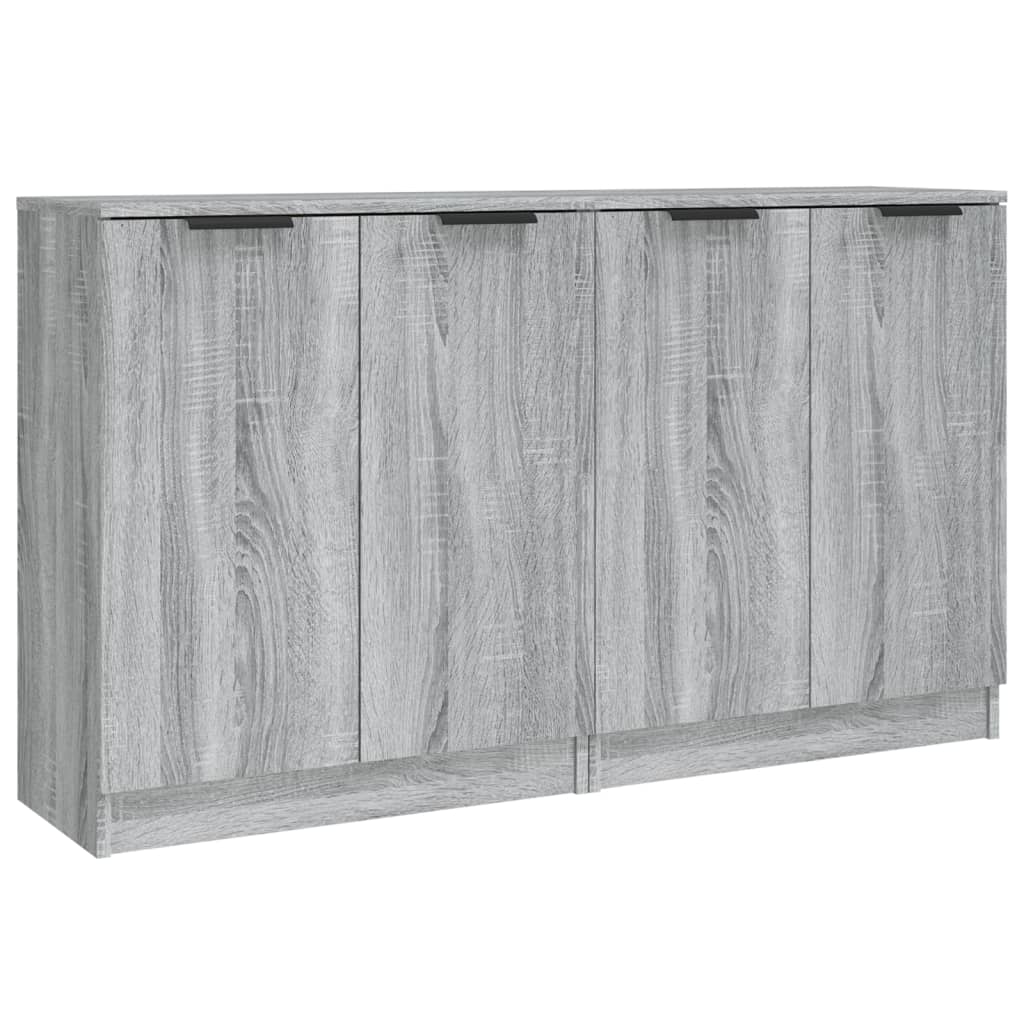 Příborníky 2 ks šedé sonoma 60 x 30 x 70 cm kompozitní dřevo