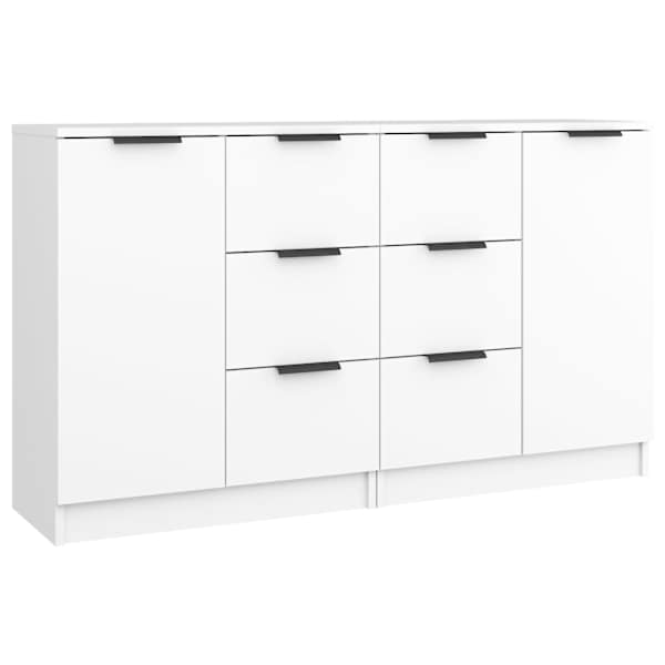 vidaXL puhvetkapid 2 tk, valge, 60 x 30 x 70 cm, tehispuit