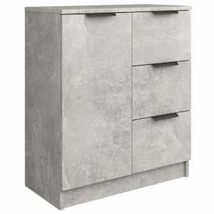 Příborníky 2 ks betonově šedé 60 x 30 x 70 cm kompozitní dřevo - obrázek 5