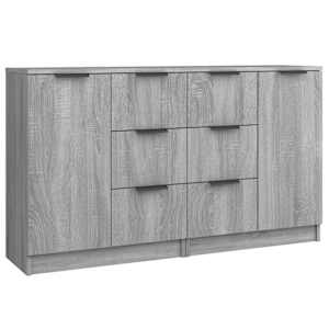 vidaXL puhvetkapid 2 tk, hall Sonoma tamm, 60 x 30 x 70 cm, tehispuit