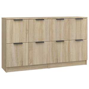 Příborníky 2 ks dub sonoma 60 x 30 x 70 cm kompozitní dřevo - obrázek 2