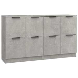 Příborníky 2 ks betonově šedé 60 x 30 x 70 cm kompozitní dřevo - obrázek 2