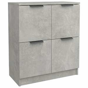 Příborníky 2 ks betonově šedé 60 x 30 x 70 cm kompozitní dřevo - obrázek 3