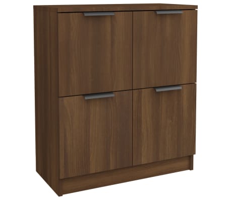 vidaXL Sideboards 2 Stk. Braun Eichen-Optik 60x30x70 cm Holzwerkstoff