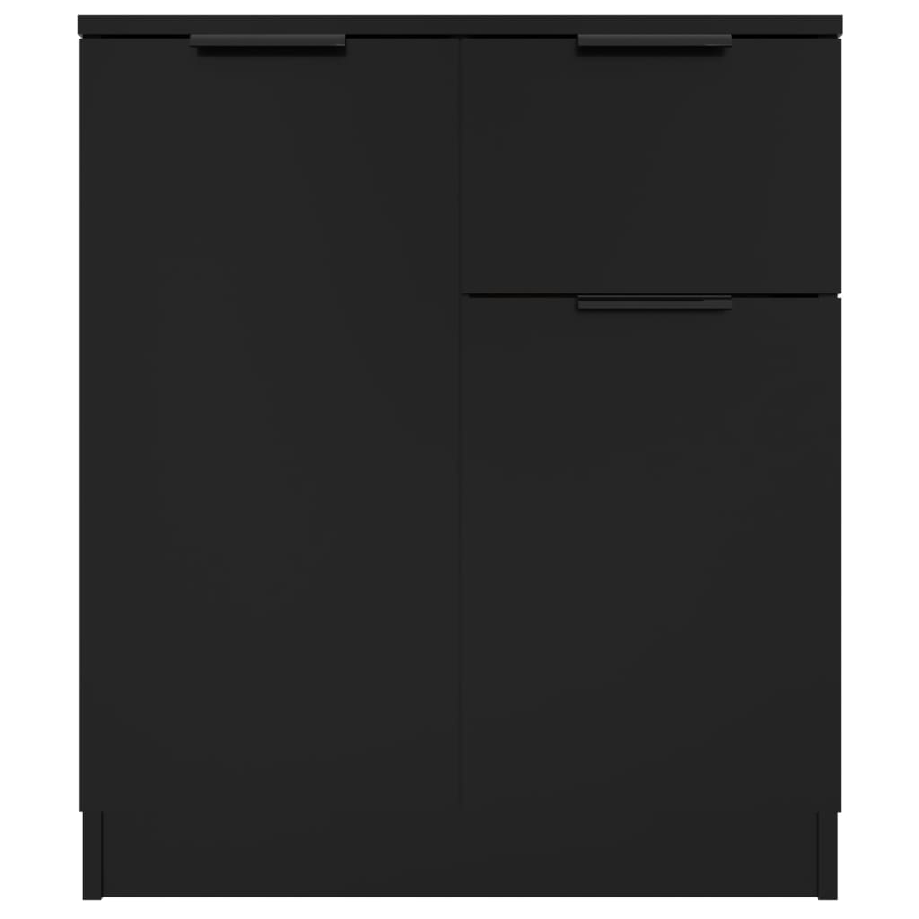 Сайдборди, 2 бр, черни, 60x30x70 см, инженерно дърво