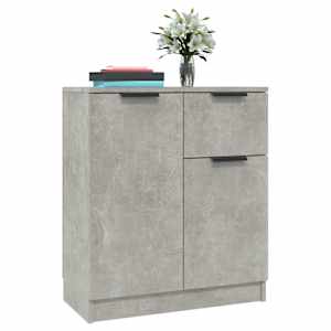 Příborníky 2 ks betonově šedé 60 x 30 x 70 cm kompozitní dřevo - obrázek 4