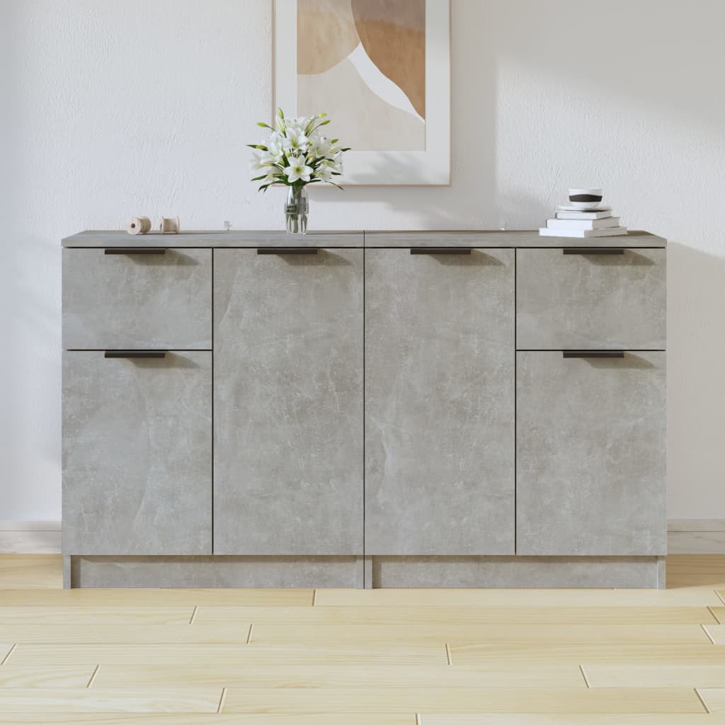 vidaXL Komody, 2 szt., szaro betonu, 60x30x70 cm