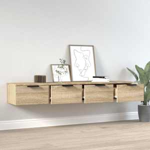 Nástěnné skříňky 2 ks dub sonoma 68x30x20 cm kompozitní dřevo - obrázek 3