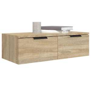 Nástěnné skříňky 2 ks dub sonoma 68x30x20 cm kompozitní dřevo - obrázek 4