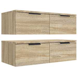 Nástěnné skříňky 2 ks dub sonoma 68x30x20 cm kompozitní dřevo - obrázek 6