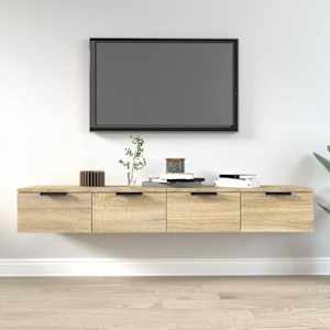 Nástěnné skříňky 2 ks dub sonoma 68x30x20 cm kompozitní dřevo - obrázek 1