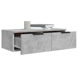 Nástěnné skříňky 2 ks betonově šedé 68x30x20cm kompozitní dřevo - obrázek 5