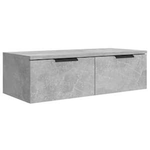 Nástěnné skříňky 2 ks betonově šedé 68x30x20cm kompozitní dřevo - obrázek 7