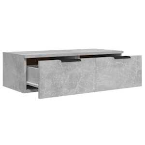 Nástěnné skříňky 2 ks betonově šedé 68x30x20cm kompozitní dřevo - obrázek 8