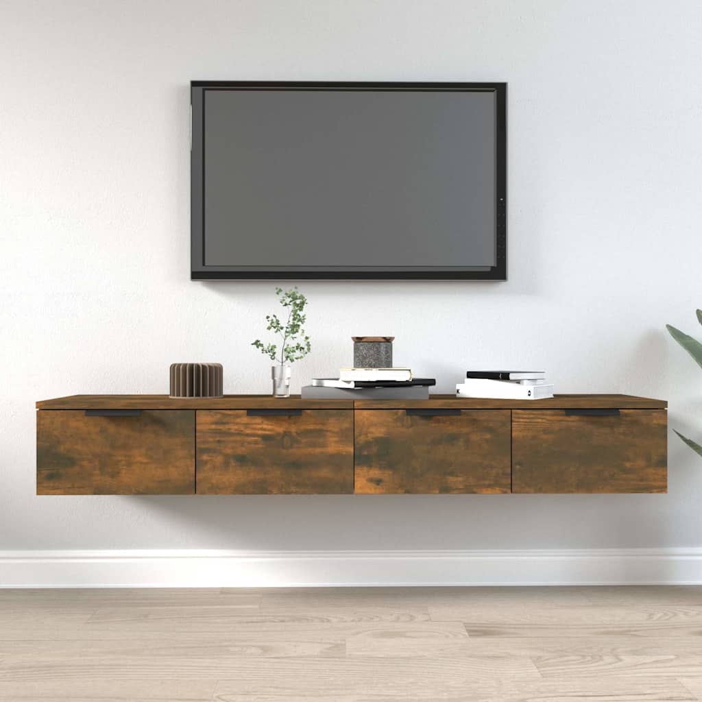 vidaXL Szafki wisz�ce, 2 szt., przydymiony d�b, 68x30x20 cm