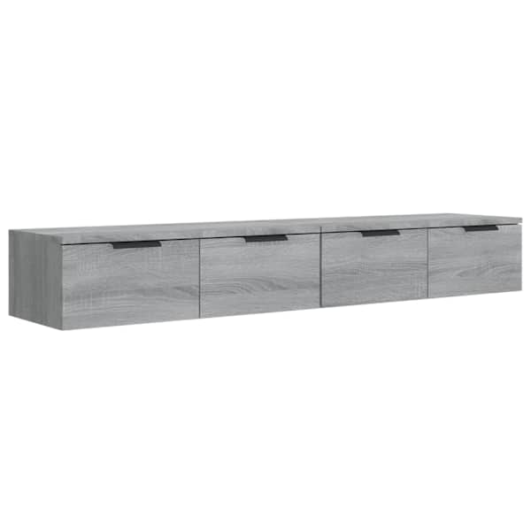 vidaXL seinakapid, 2 tk, hall Sonoma tamm, 68x30x20 cm, tehispuit